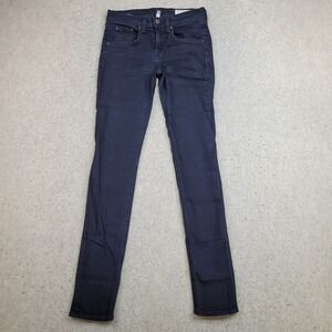 Rag & Bone High Rise Skinny Stretch Jeans Heritage Wash Blue Denim Size 24 26x29